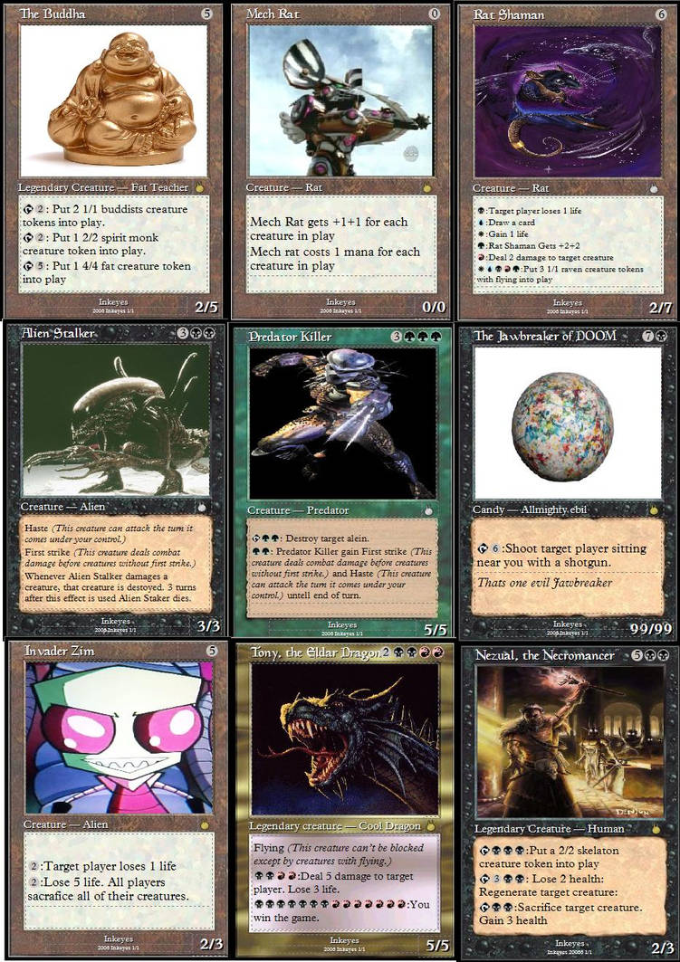 Custom magic cards i made by DarkTwister on DeviantArt