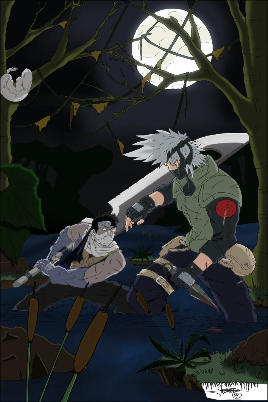 Zabuza VS Kakashi