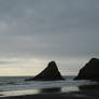 seascape 08: rocks at dusk