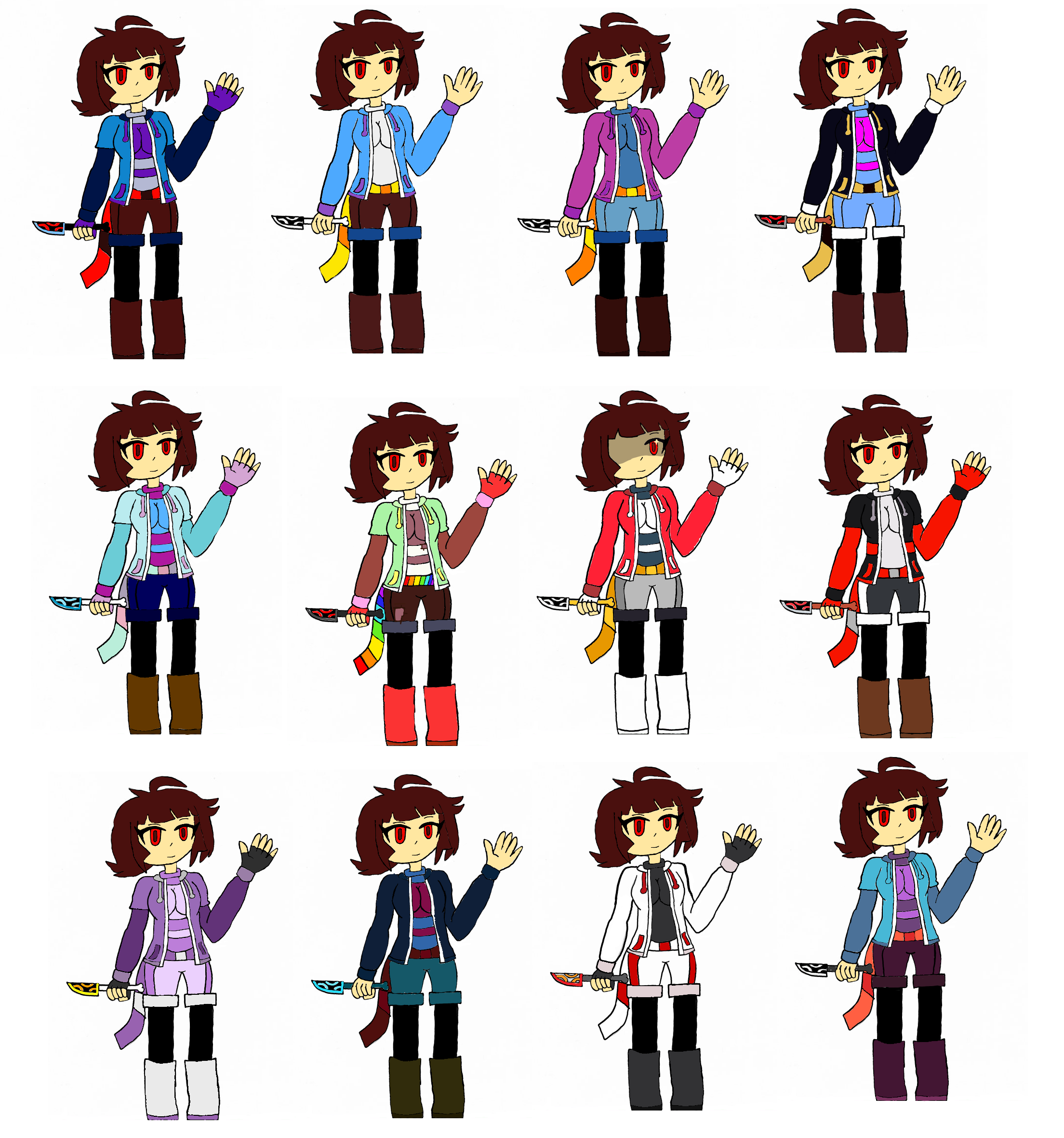 Swapshift Frisk Swapshift alt. costumes by Flare-mawile-ninja on DeviantArt