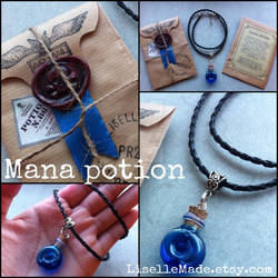 Mana Potion Vial Necklace