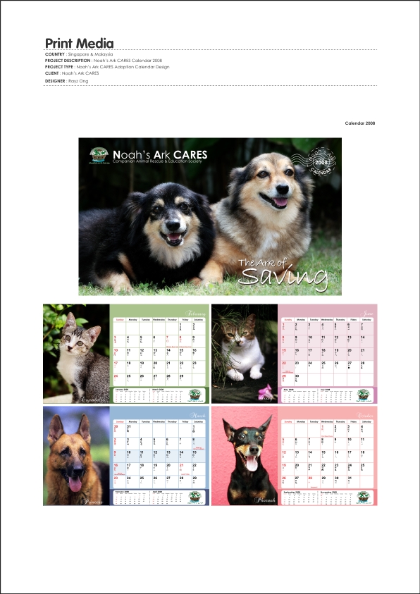 Noah's Ark Calendar 2008