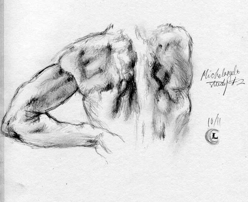 'Day' sketch figure study