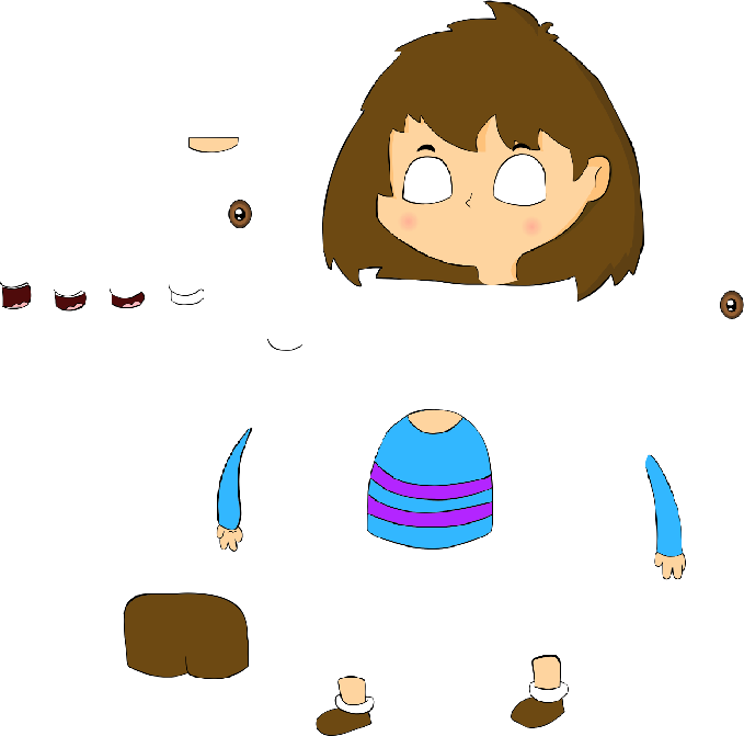 Frisk rig (from scratch) by Xiiongboii on DeviantArt