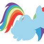 Minimalistic Rainbow Dash