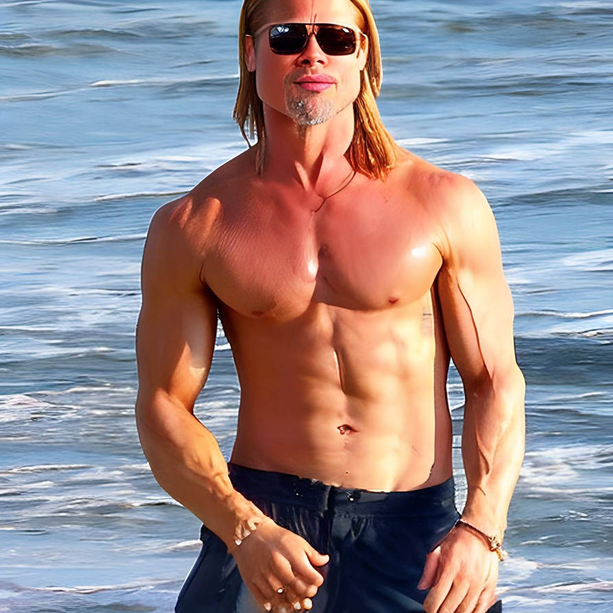 TANNED AND MUSCULAR BRAD PITT By Dekeklein On DeviantArt tanned-and-muscular-brad-pitt-by-dekeklein-on-deviantart