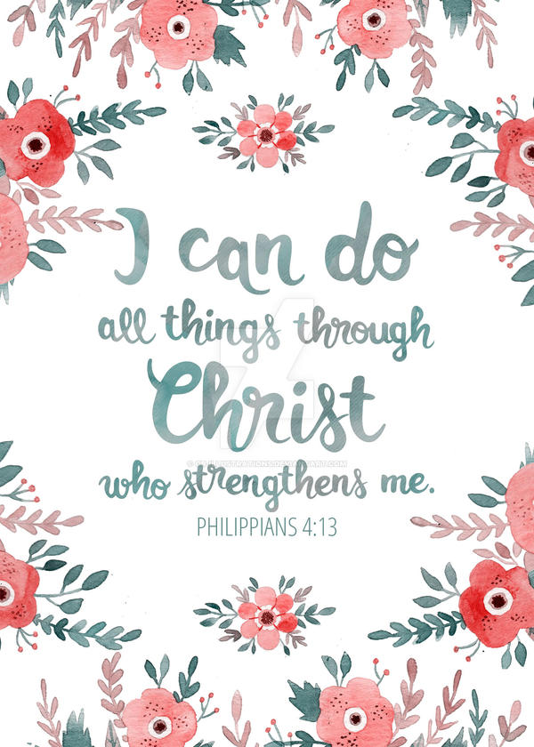 I can do all things through Christ ... by gb-illustrations on DeviantArt I can do all things through Christ ... by gb-illustrations on DeviantArt