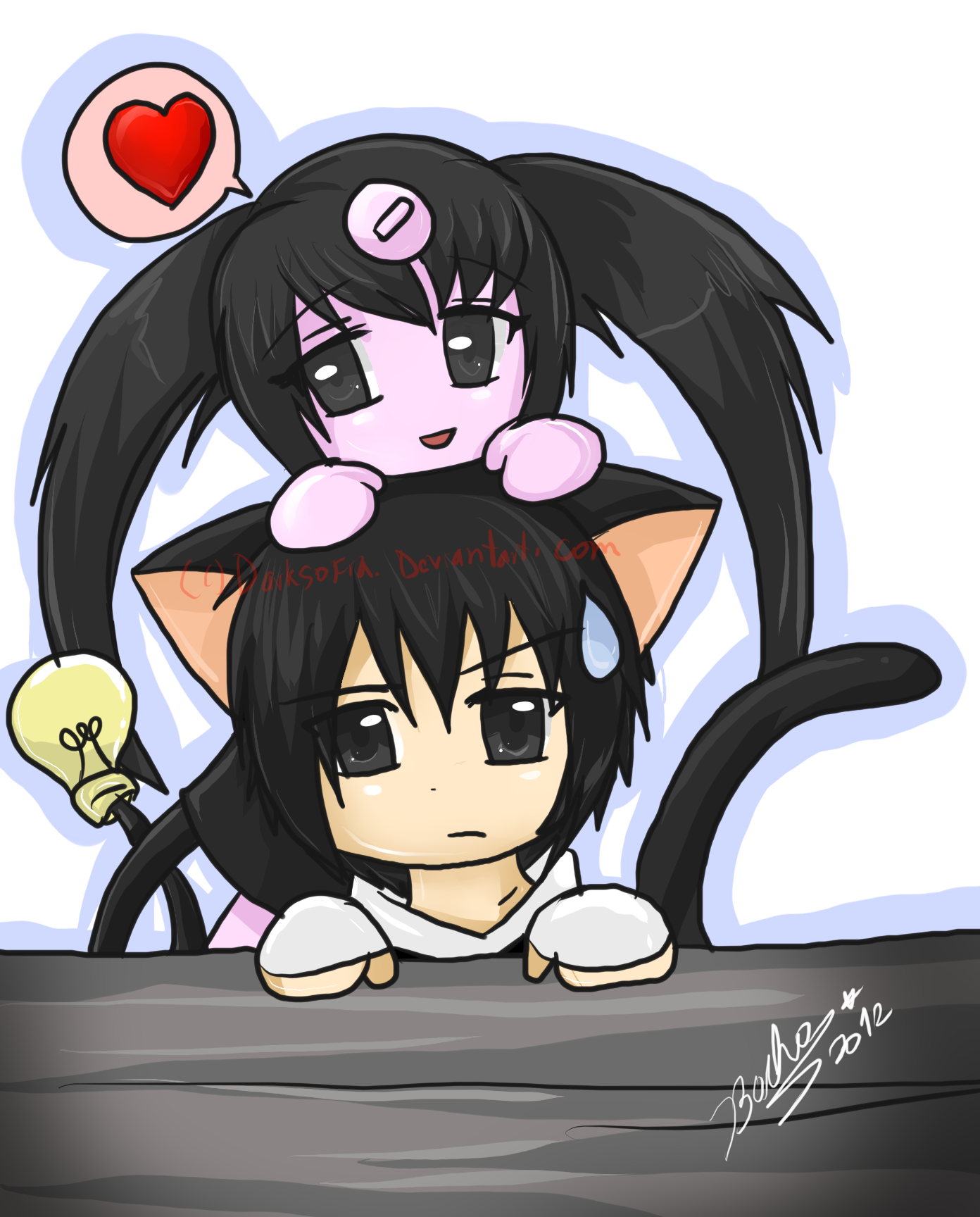 anime chibi-nana and kuro-chan xD by bachadark93 on DeviantArt anime chibi-nana and kuro-chan xD by bachadark93 on DeviantArt