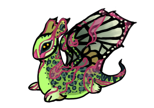 Chibi Raspberry Dragon Dragon Chibi Commission by DrGalaxySocks on DeviantArt