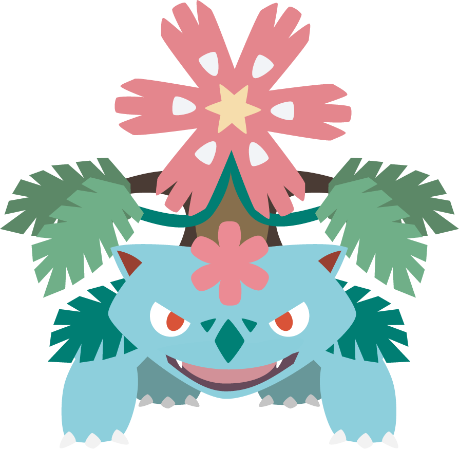 Mega Venusaur Flat By Evonyx3 On DeviantArt