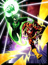 Green Lantern And Flash