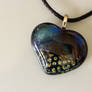 Dichroic Heart in mixed patterns