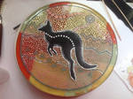 Australian Aboroginal Soup plate by Dimolicious