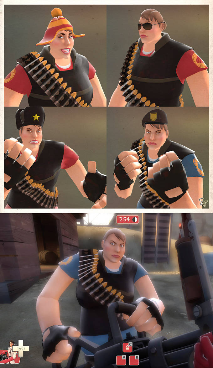 Female Heavy and Hats by ChemicalAlia