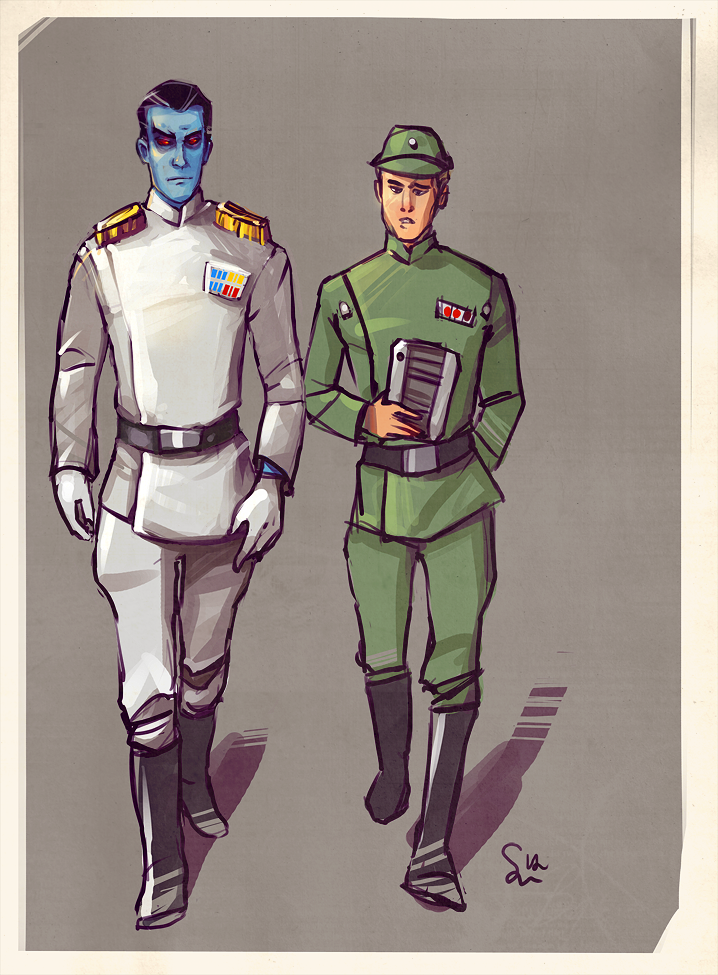 Admiral Thrawn and officer