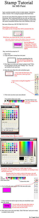 MS Paint Stamp Tutorial