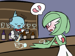 28 - Bartender Dewott and Gardevoir