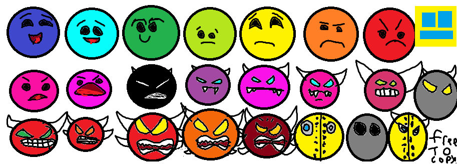 GD faces by frankilpud on DeviantArt