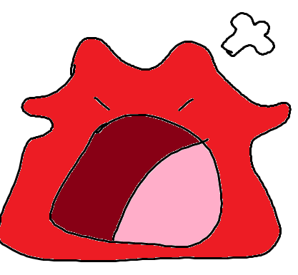 Squashed Ditto Angry Ditto by frankilpud on DeviantArt