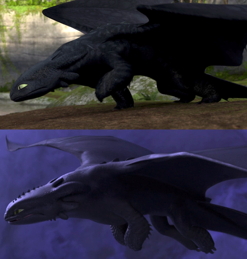 Toothless (side view) by Roma2poi on DeviantArt