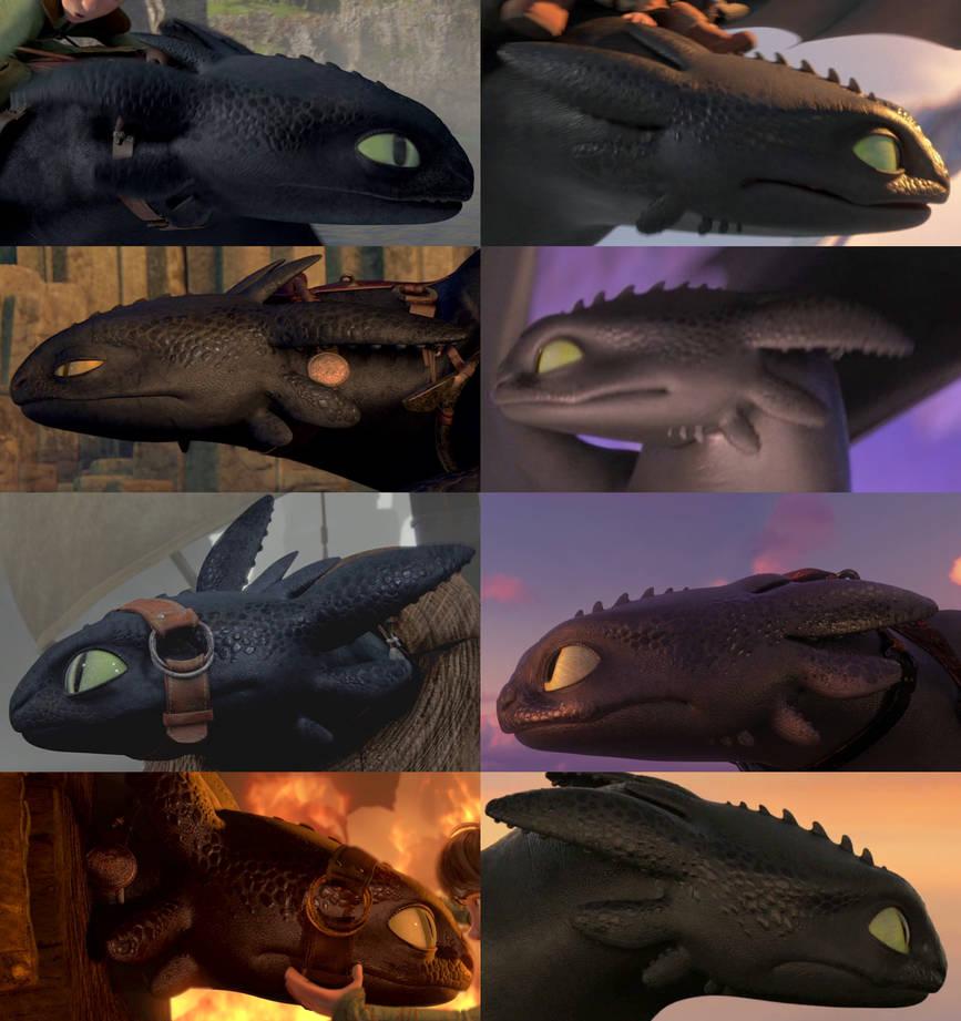 Toothless Header Toothless's head comparison (HTTYD 1 and 3) part 3 by Roma2poi on ...