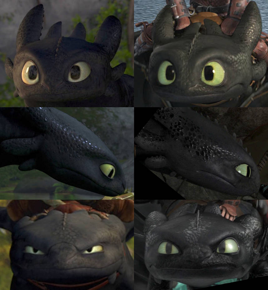 Toothless Header Toothless's Head Comparison (HTTYD/HTTYD2), part 6 by Roma2poi on ...
