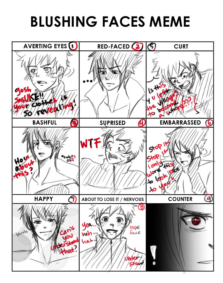 Téléchargement gratuit Images Naruto Blush Meme By Sirohikari On Deviantart dernière salutations