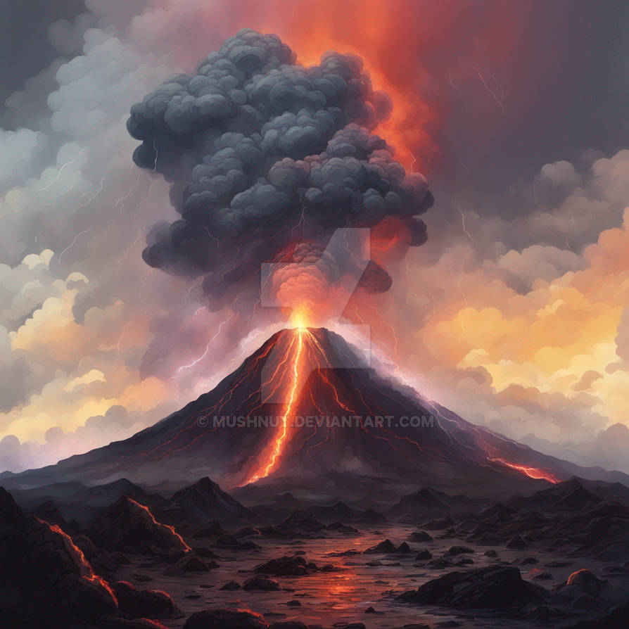 Volcano Deviantart Volcanic by Mushnut on DeviantArt