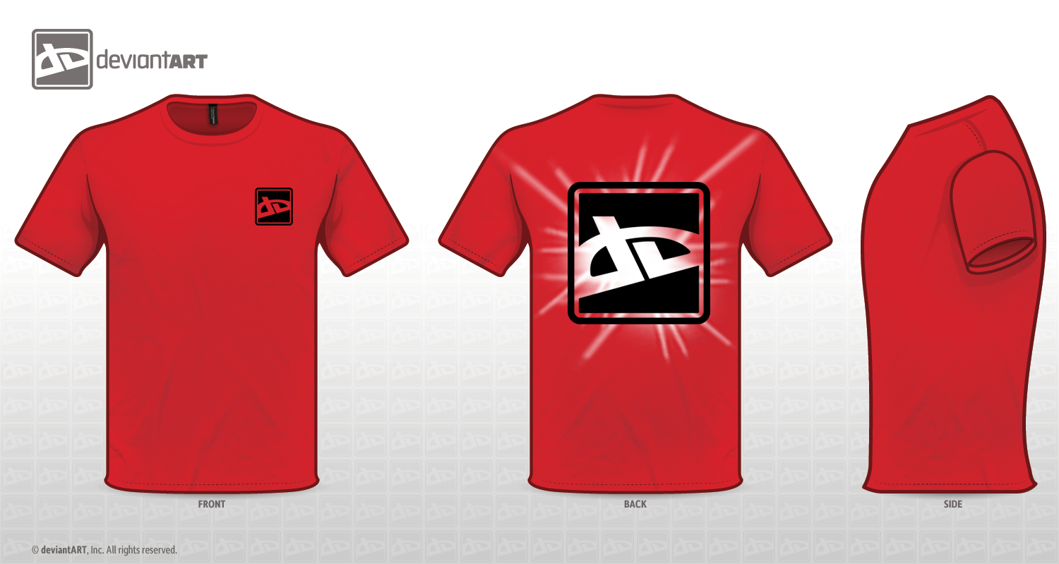Deviant Tshirt logo designred by RedeyeTrickmaster on DeviantArt
