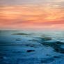 Fire Sky over Distant Home, Seascape