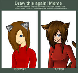 Neko-sama before and after