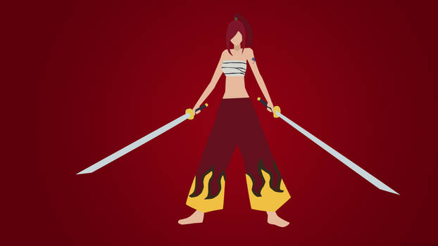 Erza Fairy Tail Anime Minimalist Wallpaper