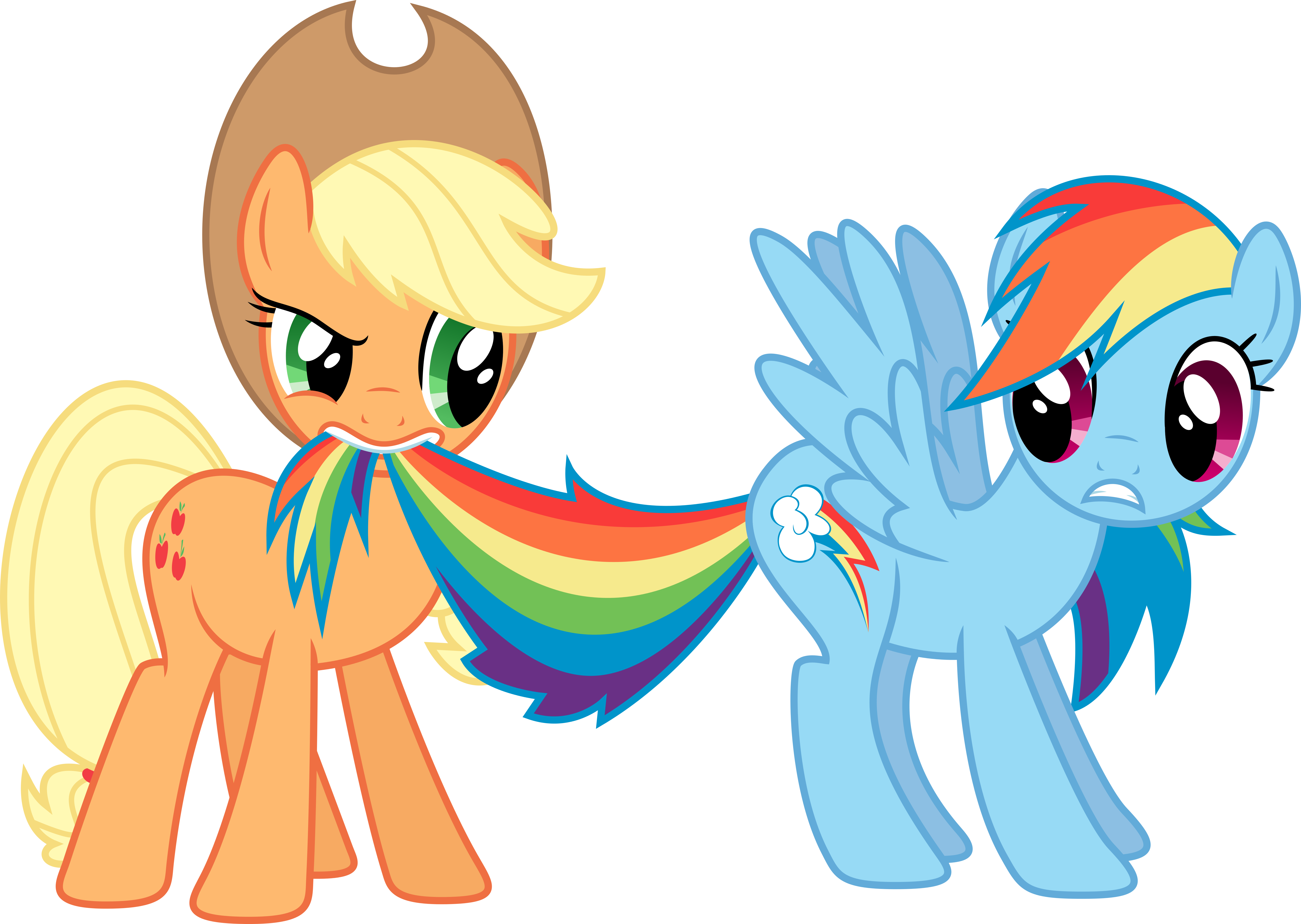 Applejack and Rainbow Dash by Skie-Vinyl on DeviantArt