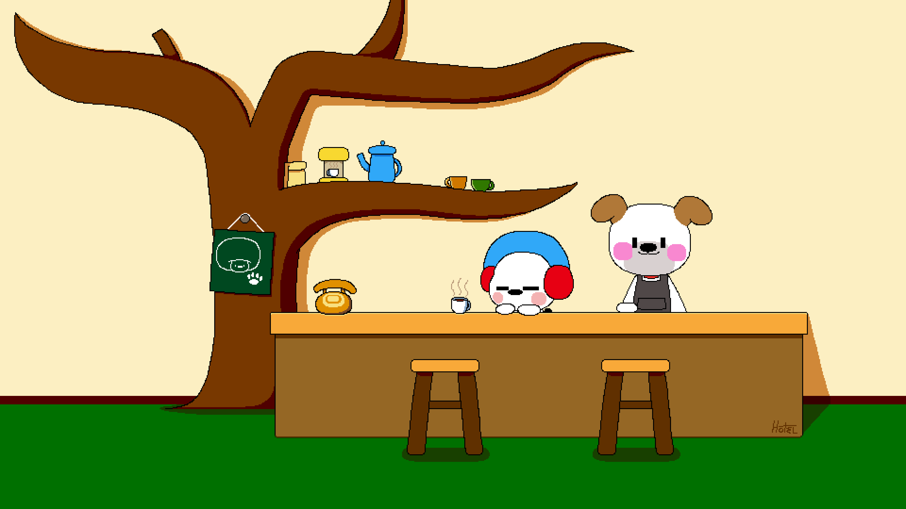 The Rythm Algorithm Cafe Welcome to the Rhythm Cafe~! by TibbyMegamix on DeviantArt