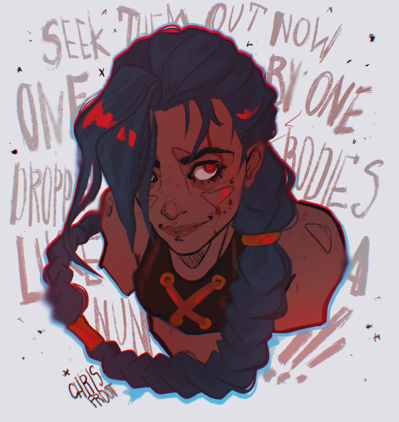 Jinx Arcane by chrisfrootart on DeviantArt