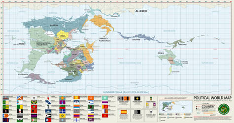 Unus Solum Politcal World Map (1829)