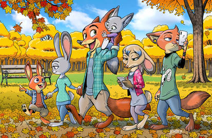 Strolling Through The Park