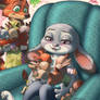 Nick and Judy boxes and funnies