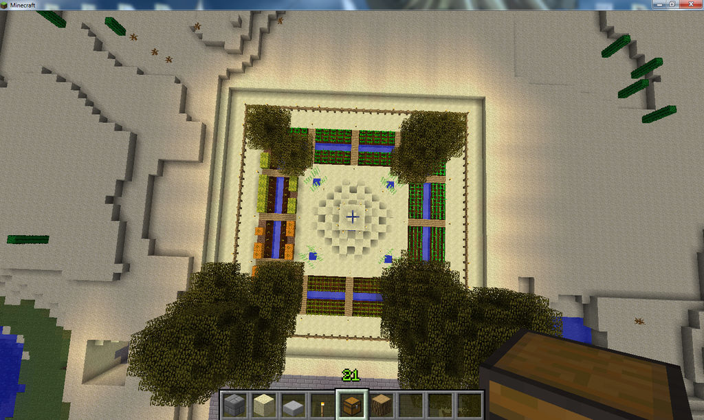 Minecraft Top View Tutorial Garden top view by sashima on DeviantArt