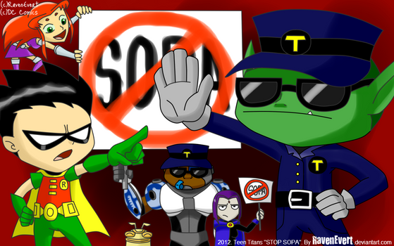 Teen Titans - STOP SOPA
