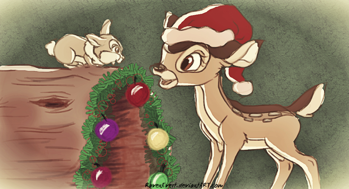Bambi - Christmas 2012 by RavenEvert on DeviantArt bambi-christmas-2012-by-ravenevert-on-deviantart