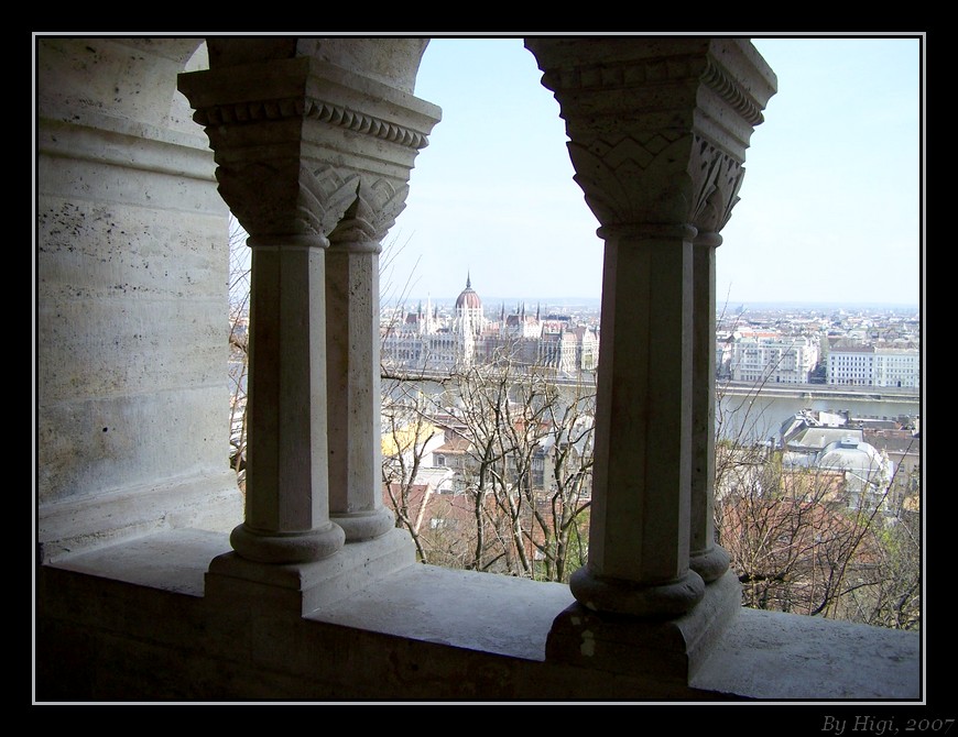 Parliament in the background