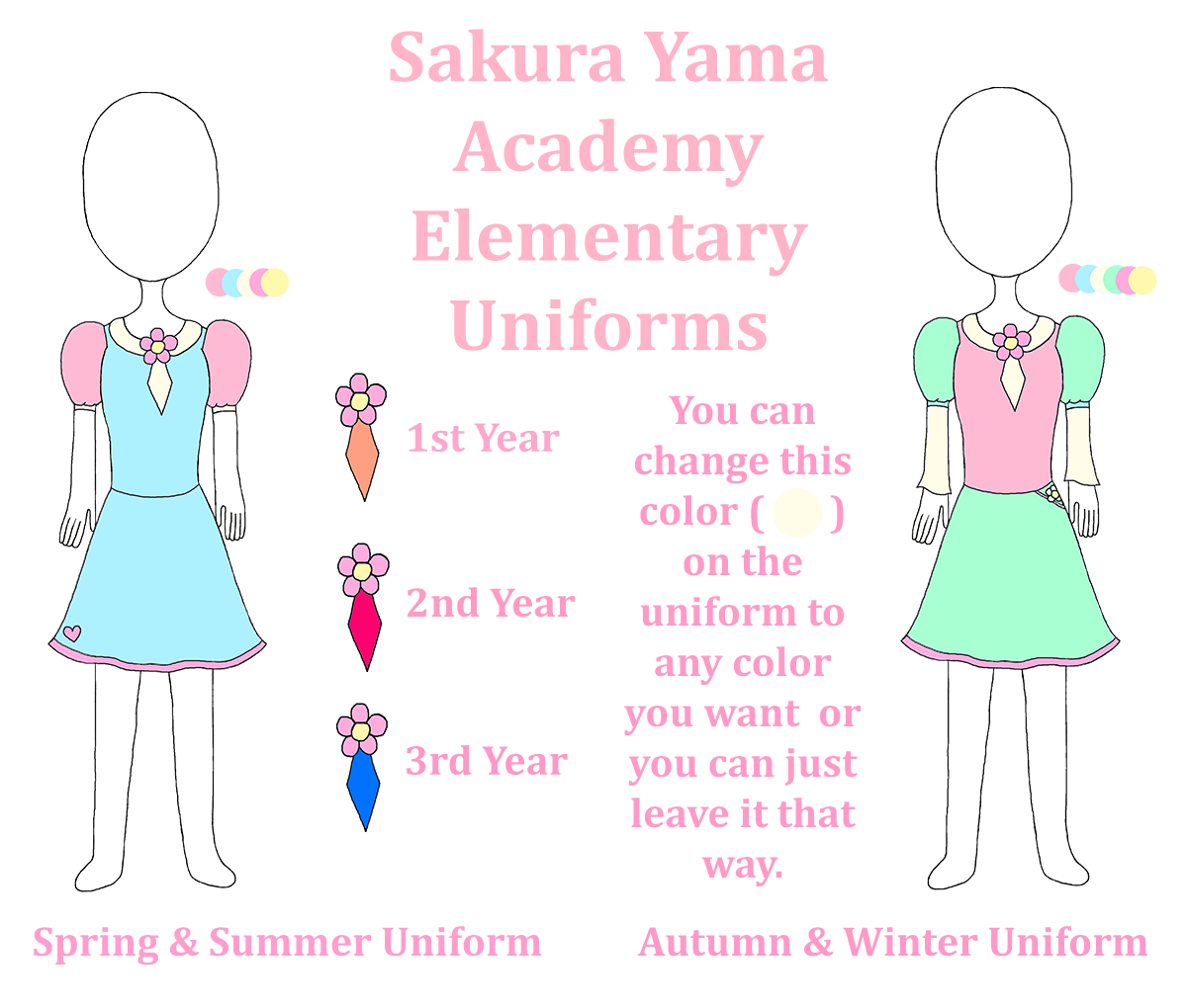 Sakura Yama Academy Elementary Uniforms