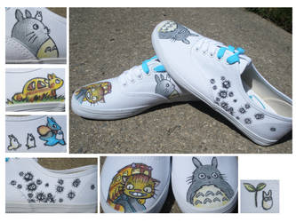 Totoro Shoes for my Friend Mary