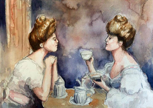 I Daresay - Victorian Watercolor Illustration