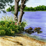 By the lake by Loulin