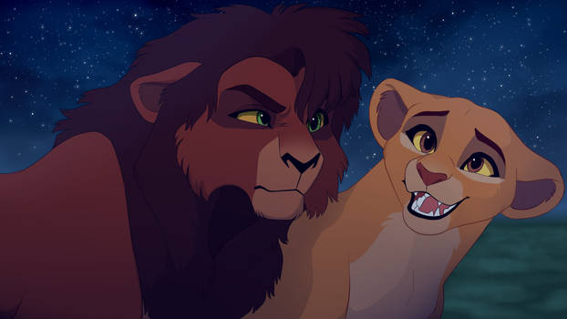 Kovu and Kiara  screenshot redraw