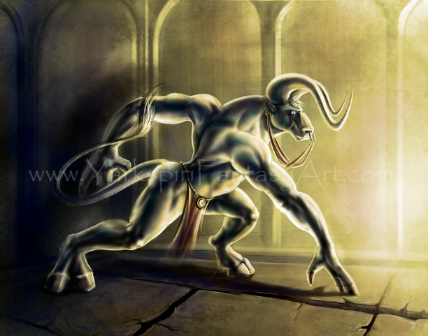 Minotaur Art Drawing + Video Tutorial Link