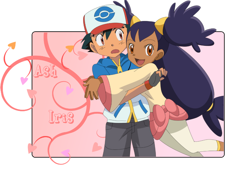 Ash,Iris by kawaiipikachu12 on DeviantArt