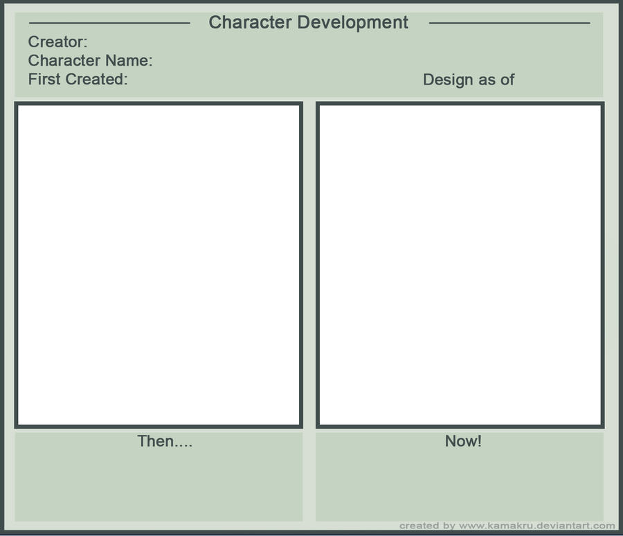 Character Development Meme by Kamakru on DeviantArt